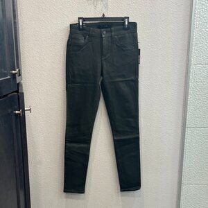 NWT Joe's Forest Green Coated Skinny Jeans Size 25